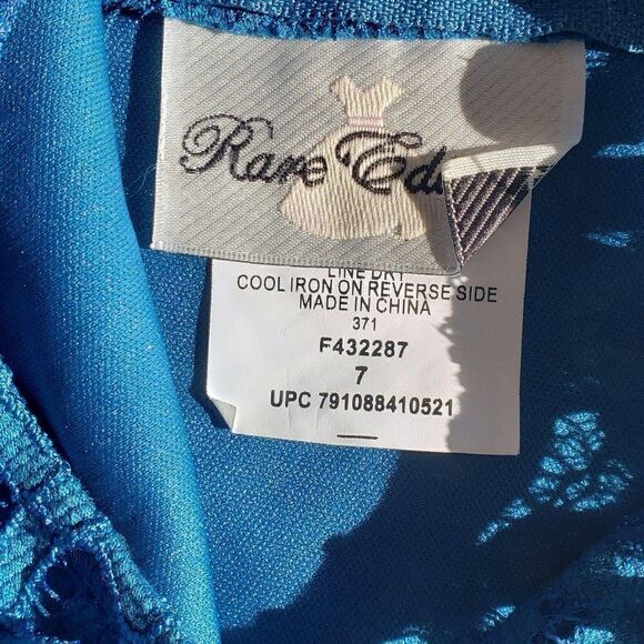 Rare Editions Girls Lace Layered Dress - Picture 7 of 7